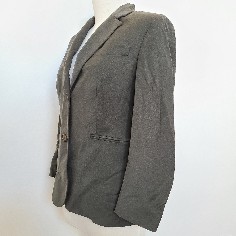 Theory Linworth Continuous Wool Blazer Gre - image 5